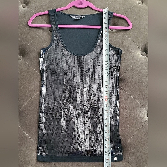 Armani Exchange Black Sequins Tank Top - Medium - Like New‎ - Picture 9 of 10